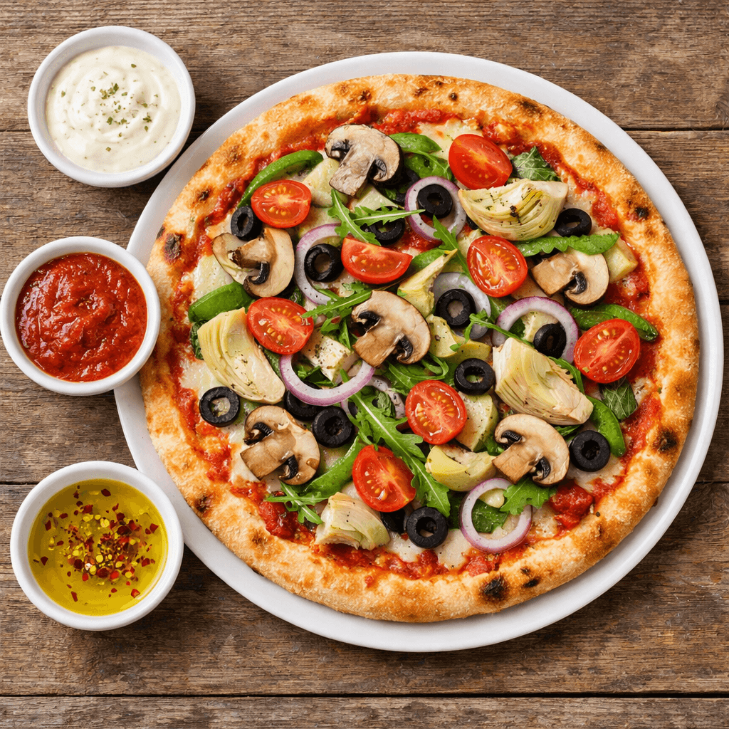 Meniul zilei tuesday - V3: Pizza vegetariana, Sosuri